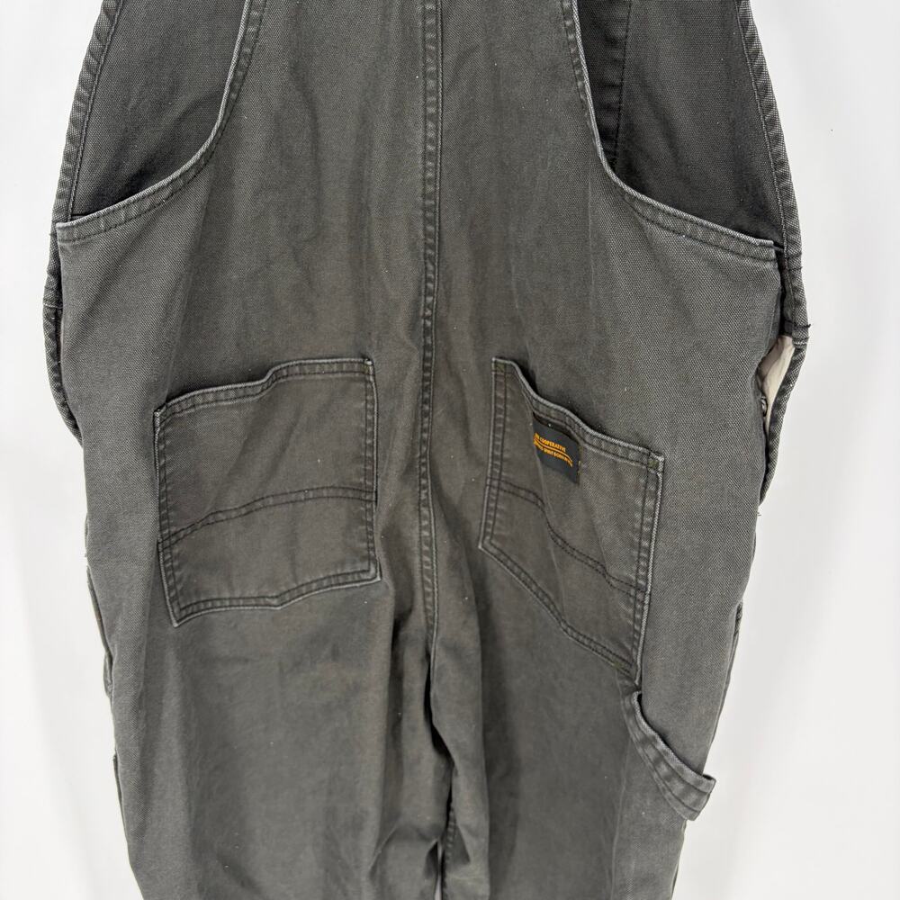 REI Co-op Trailsmith Workwear Overalls Double Knee Green Gray Women's 8 - Picture 7 of 10